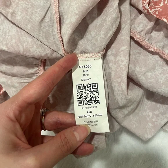 Floral Halter Neck Tiered Mini Dress in Pink - Medium - Picture 6 of 7